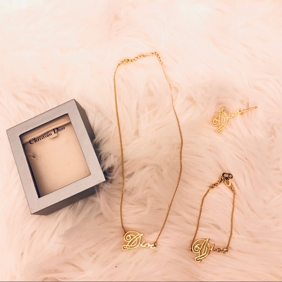 Dior Jewelry - Christian Dior Necklace, Bracelet, and Earring Set Dior Jewelry - Christian Dior Necklace, Bracelet, and Earring Set